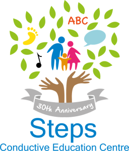30th anniversary logo for Steps Conductive Education Centre